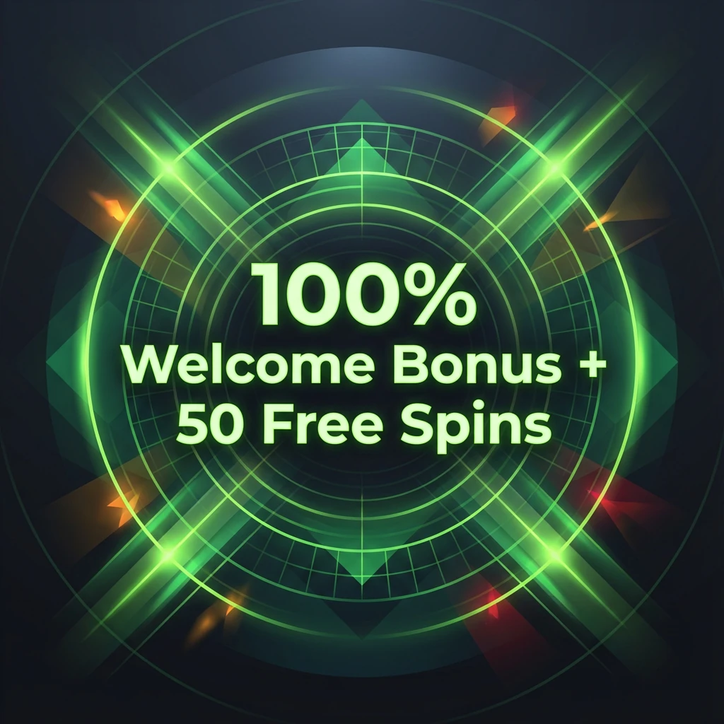 100% Welcome Bonus + 50 Free Spins